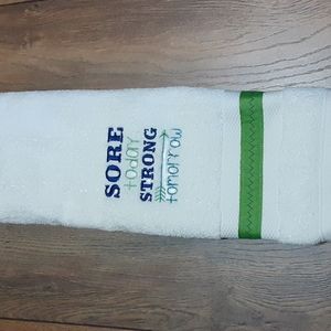 Gym/Workout embroidered towel